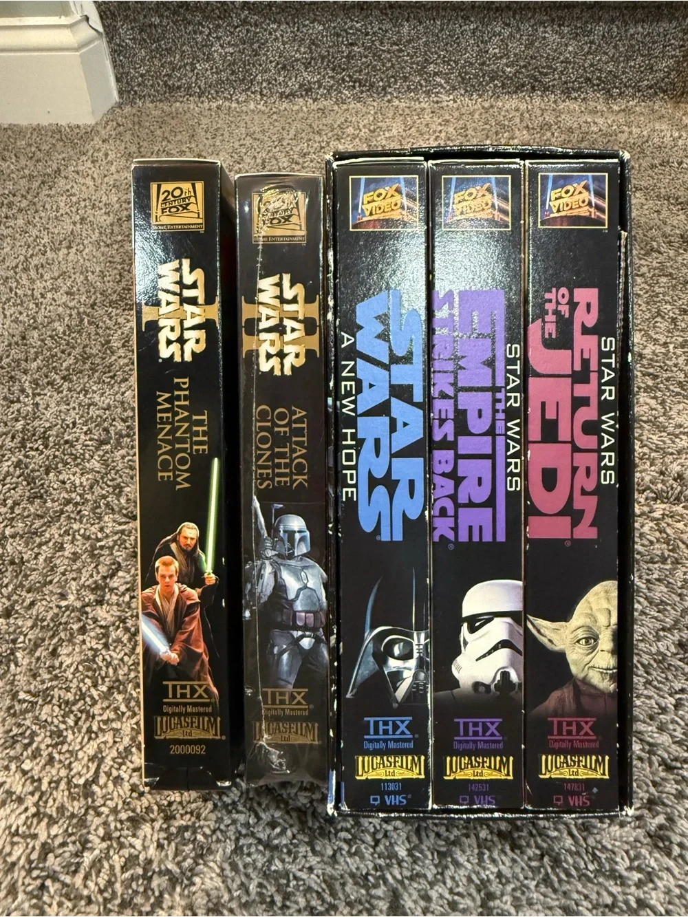 Star Wars Trilogy VHS Bundle - Contains Episodes 1, 2, 4, 5 $ 6
